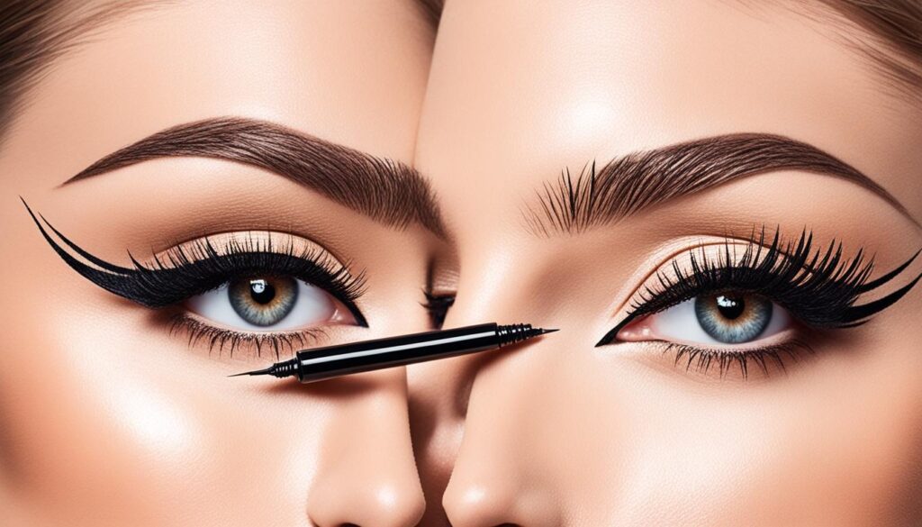 winged eyeliner angles